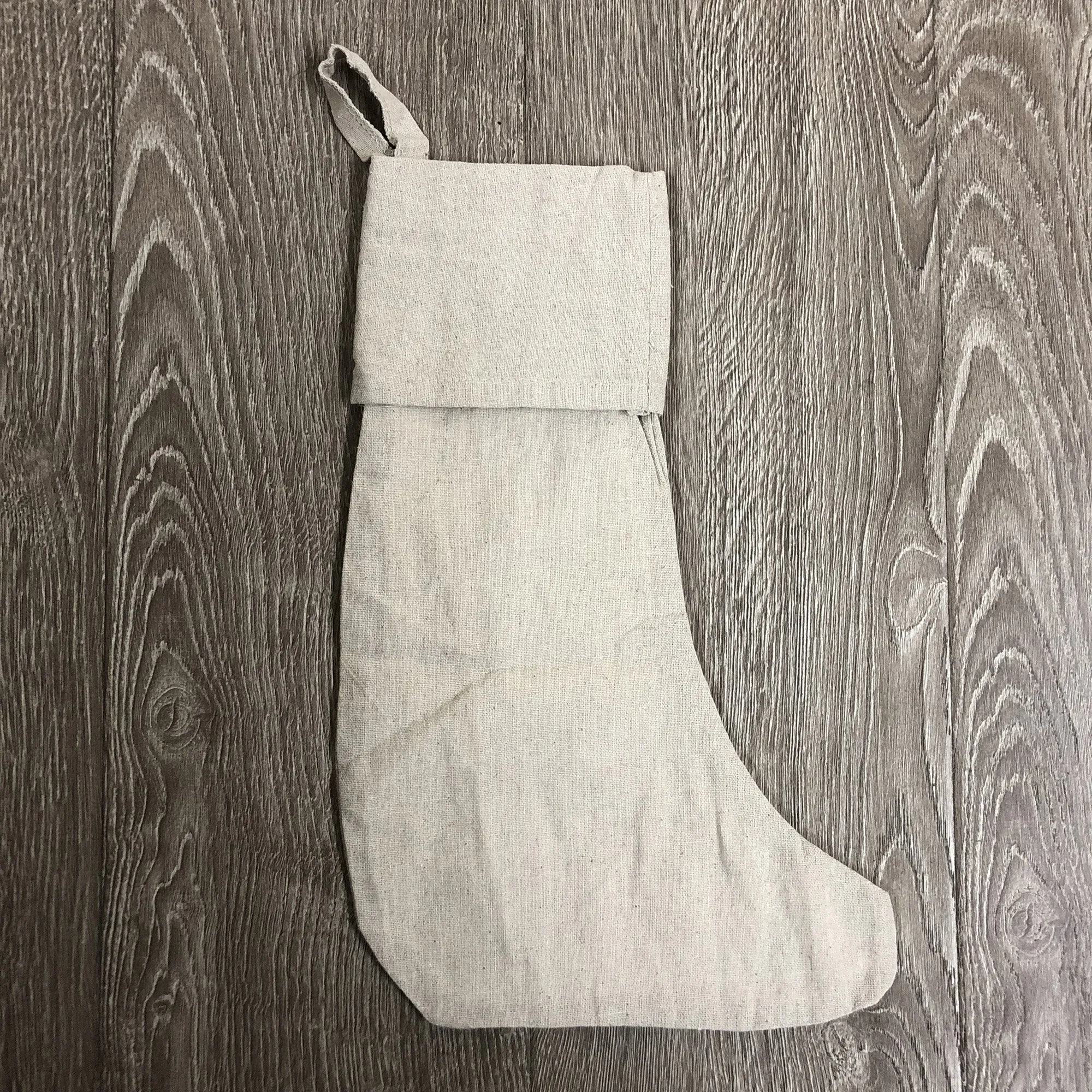 16" Linen Christmas Stocking Bulk - Blank Wholesale - CS999 (6 Pack)