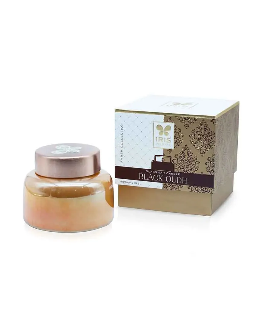 Amber Collection | Apothecary Jar Candle  | Single  | 3.5 x 4 inches , 3.5 x 4 inches