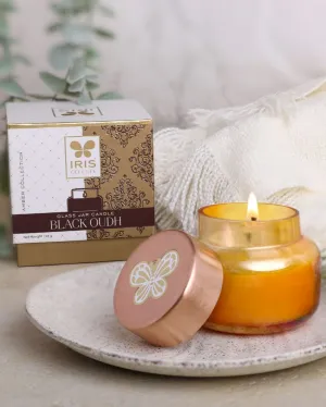 Amber Collection | Apothecary Jar Candle  | Single  | 3.5 x 4 inches , 3.5 x 4 inches
