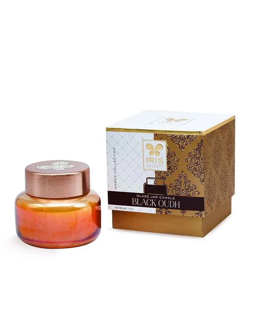 Amber Collection | Apothecary Jar Candle  | Single  | 3.5 x 4 inches , 3.5 x 4 inches