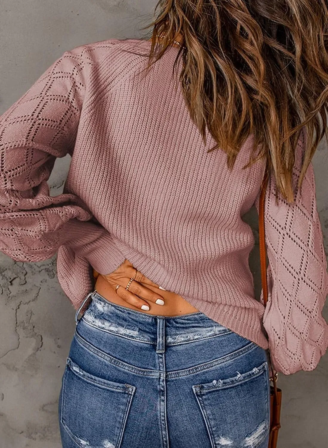 Astylish Women Long Sleeve Open Front Knit Button Down Cardigan Sweaters