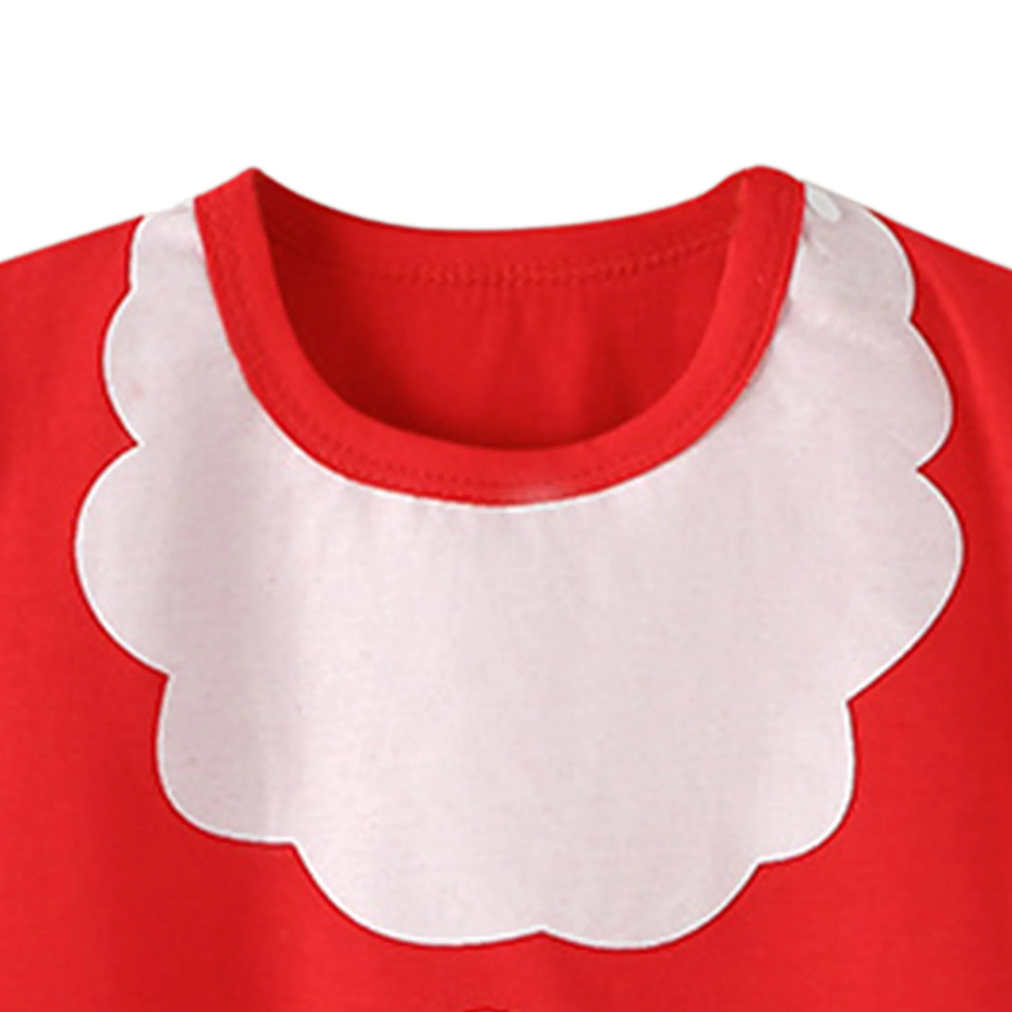 Babymoon Baby Christmas Romper | Baby Photoshoot Props Costumes | 9-12 months | Red
