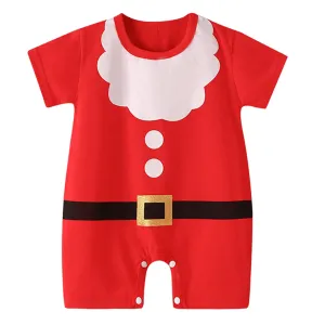Babymoon Baby Christmas Romper | Baby Photoshoot Props Costumes | 9-12 months | Red