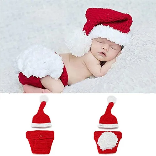 Babymoon Christmas Newborn Photography Crochet Outfit Costume
