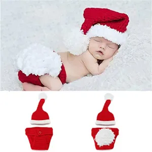 Babymoon Christmas Newborn Photography Crochet Outfit Costume