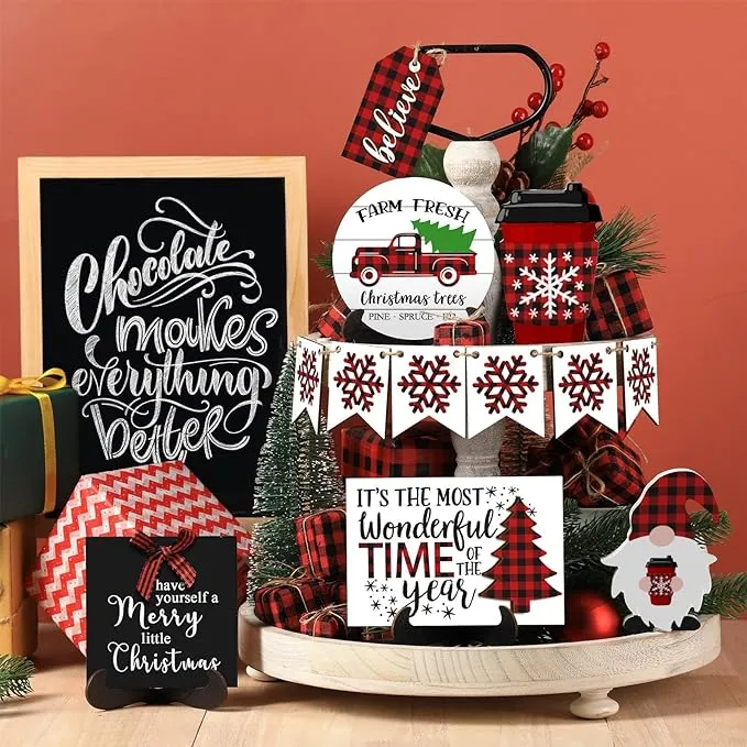 Babymoon Pack of 12 |Tired Tray Christmas Decoration | Decorative Add-ons | Baby Photography Props