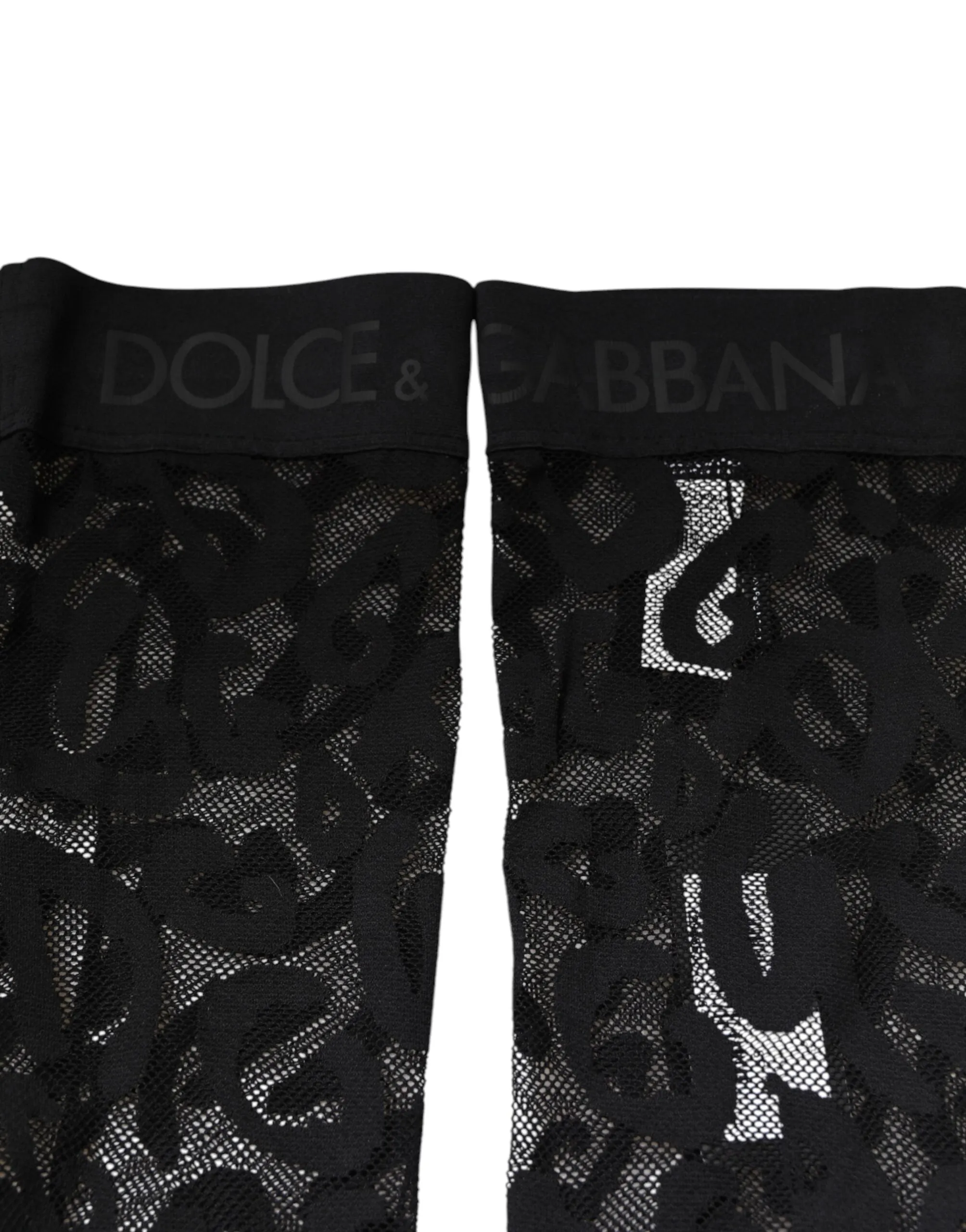 Black Floral Lace Cotton Stretch Stockings Socks