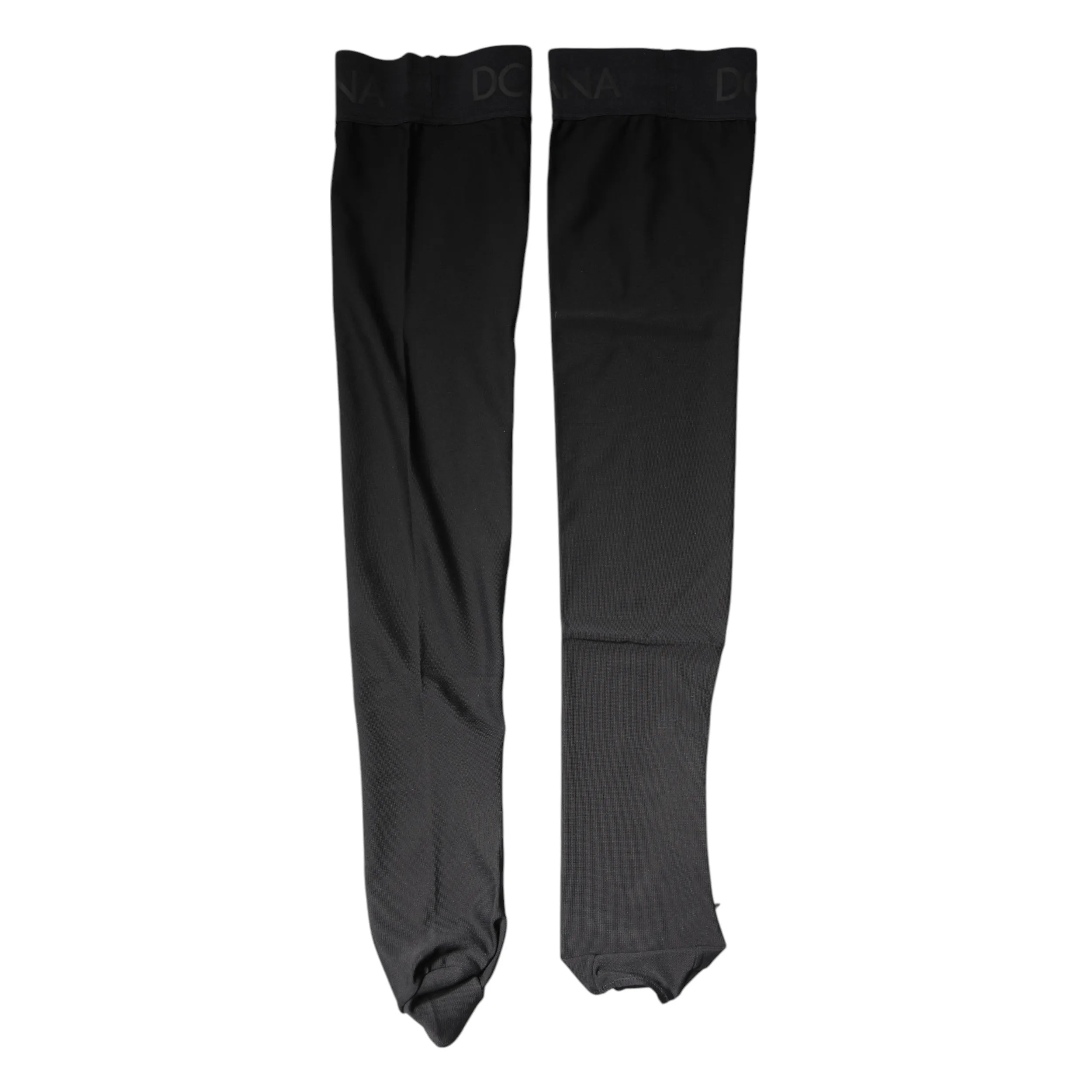Black Viscose Stretch Over Calf Stockings Socks