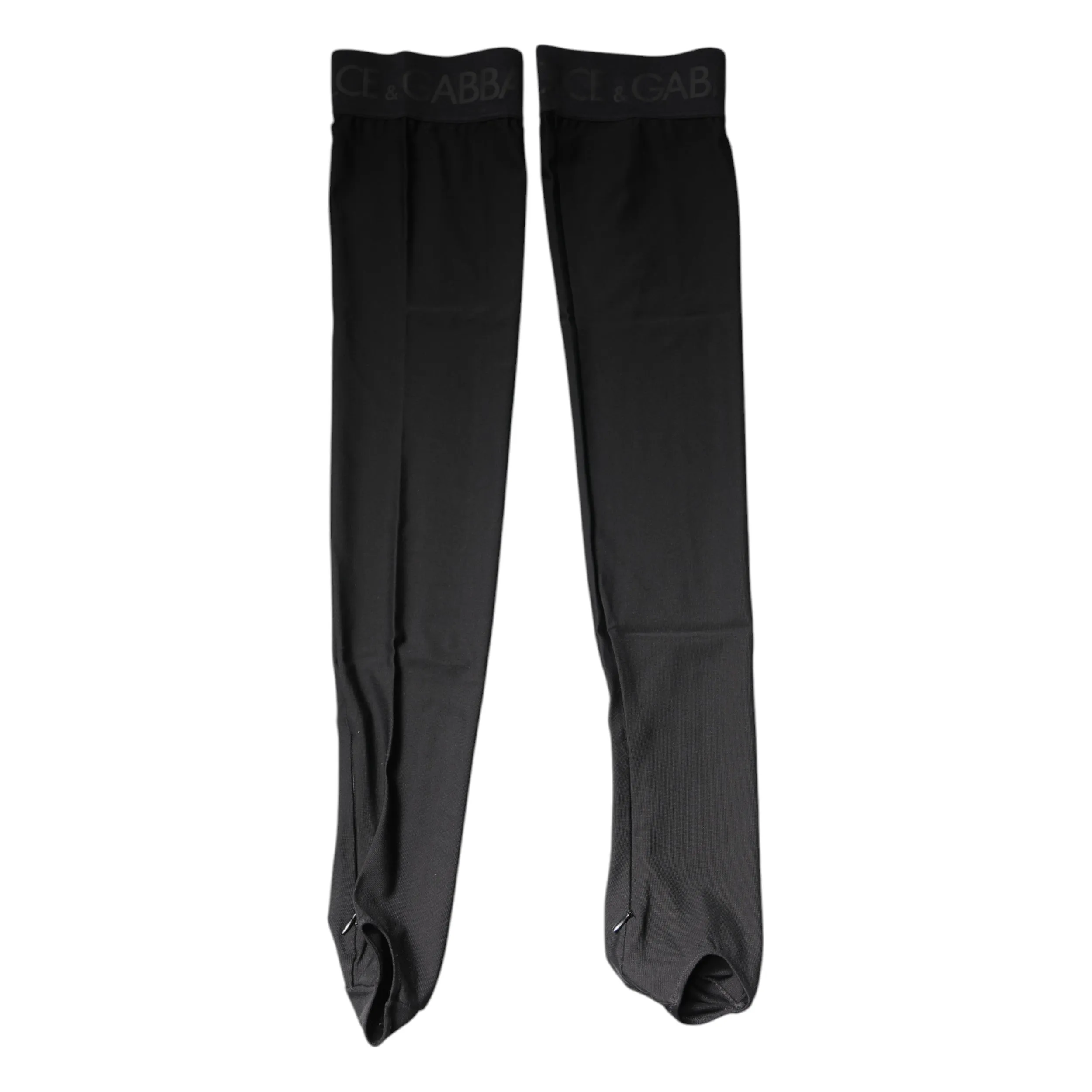 Black Viscose Stretch Over Calf Stockings Socks