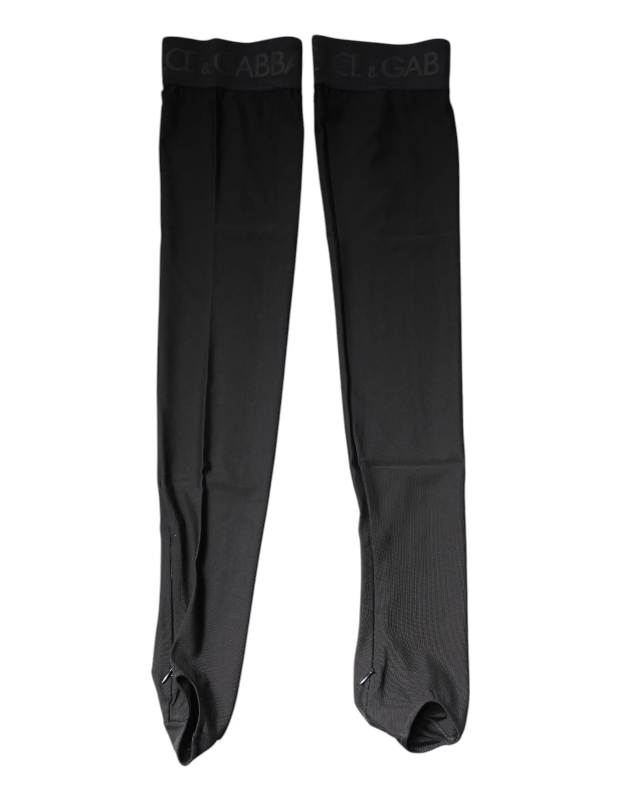 Black Viscose Stretch Over Calf Stockings Socks