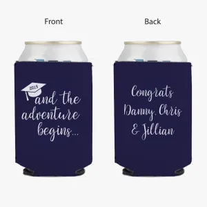 Congrats Grads Personalized Can Beverage Koozie