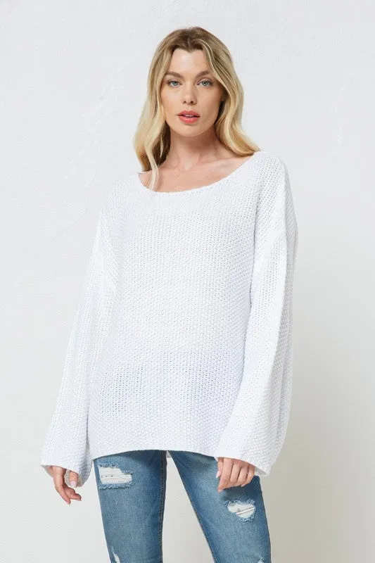 Knitted Sweater (White)