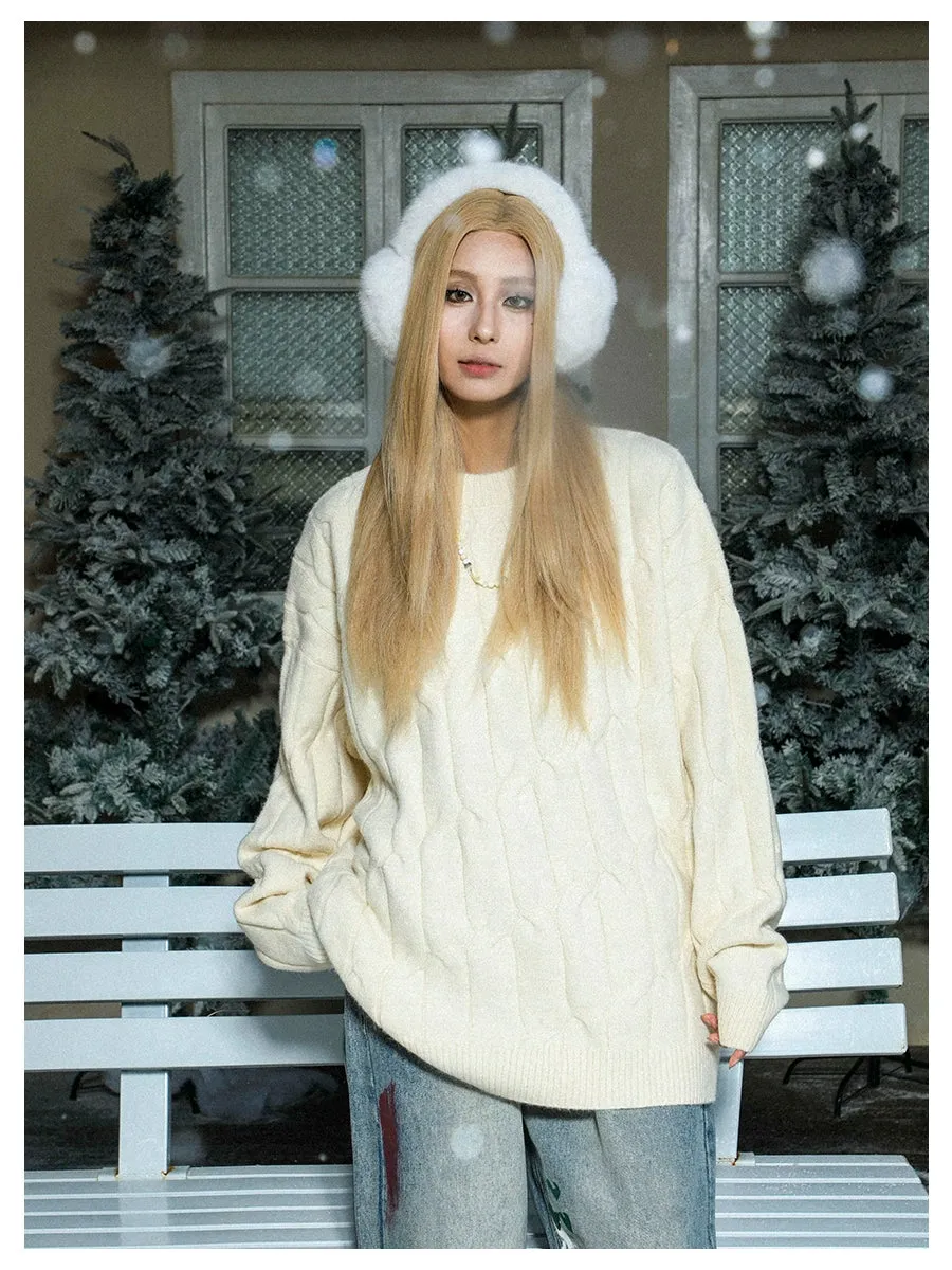MANYSTON Arctic Velvet Knitted Sweater