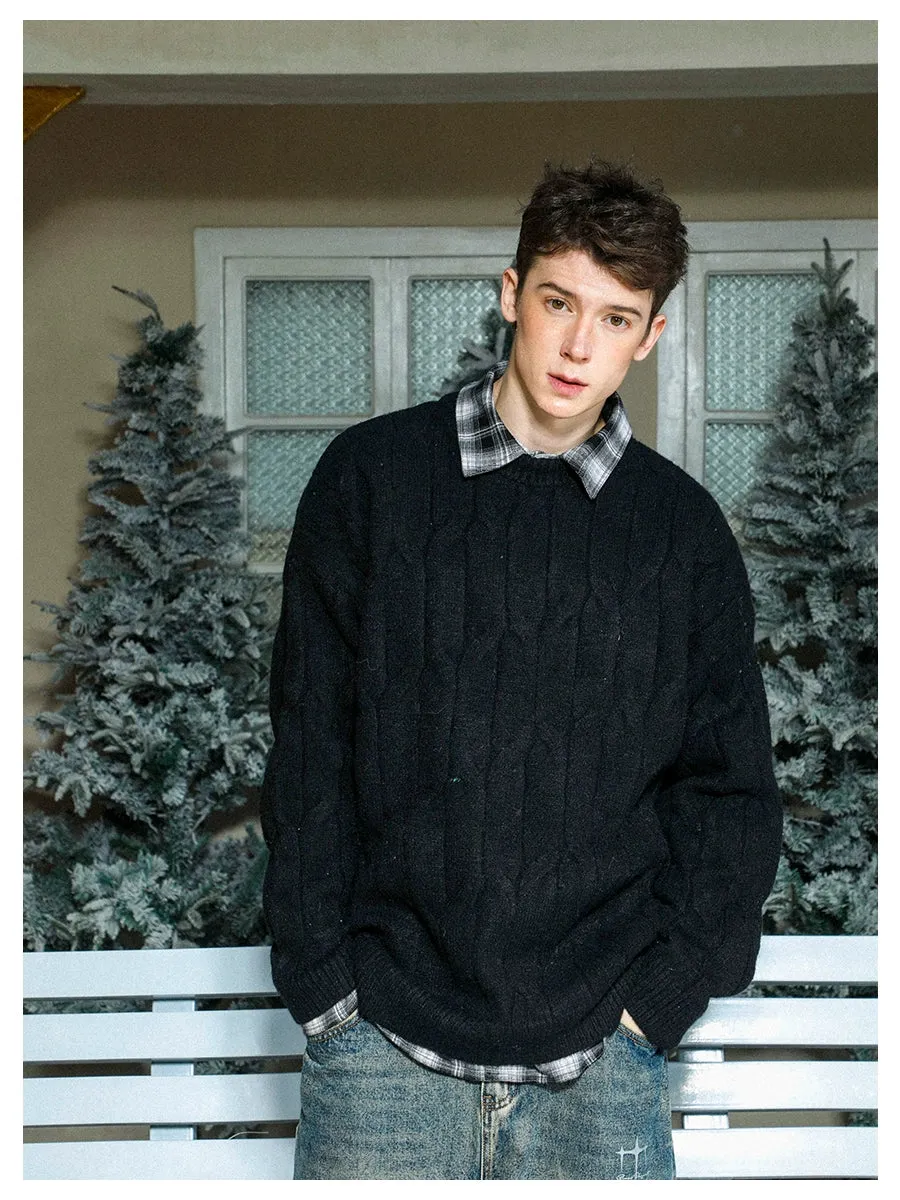 MANYSTON Arctic Velvet Knitted Sweater