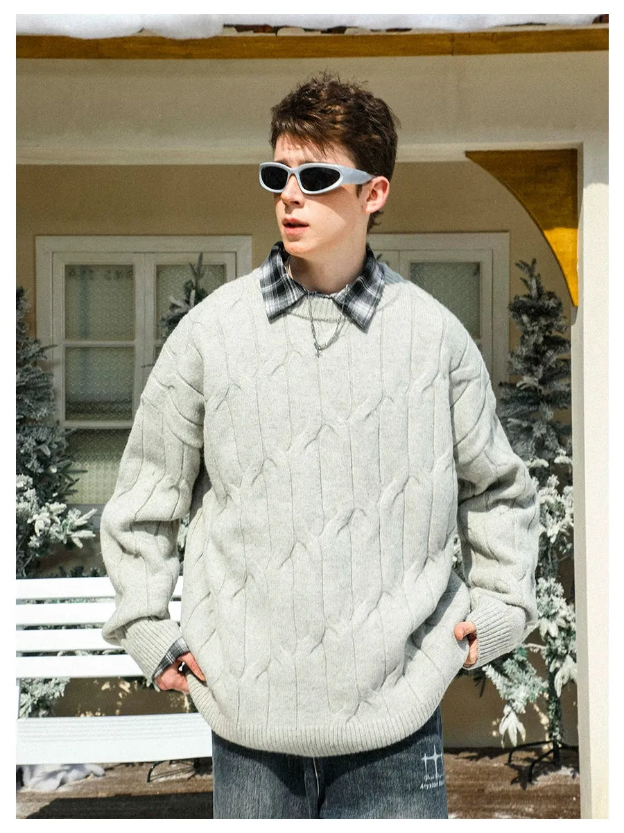 MANYSTON Arctic Velvet Knitted Sweater