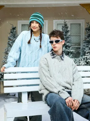 MANYSTON Arctic Velvet Knitted Sweater