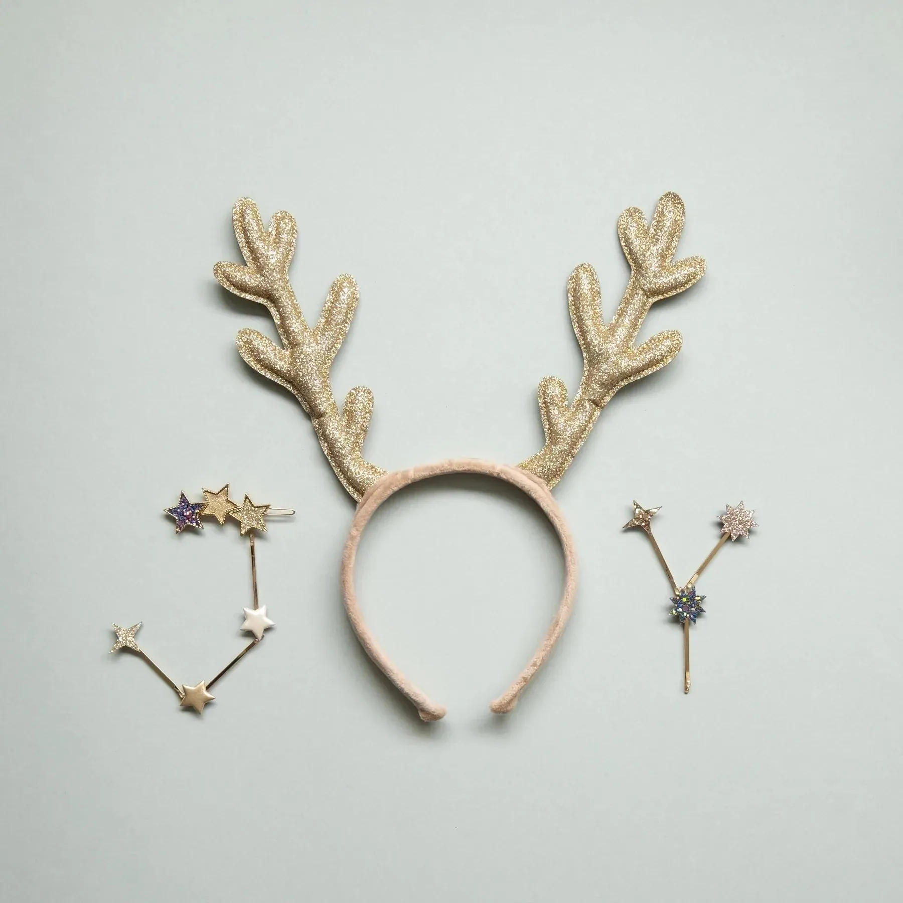Mimi and Lula Glitter Reindeer Antlers
