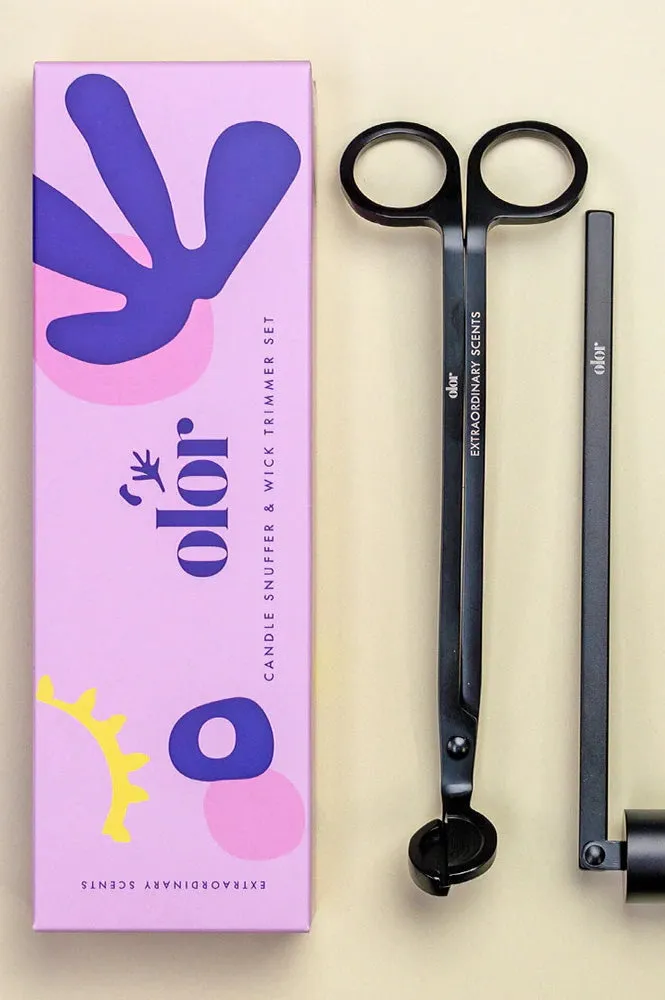 Olor Candle Snuffer & Wick Trimmer Set