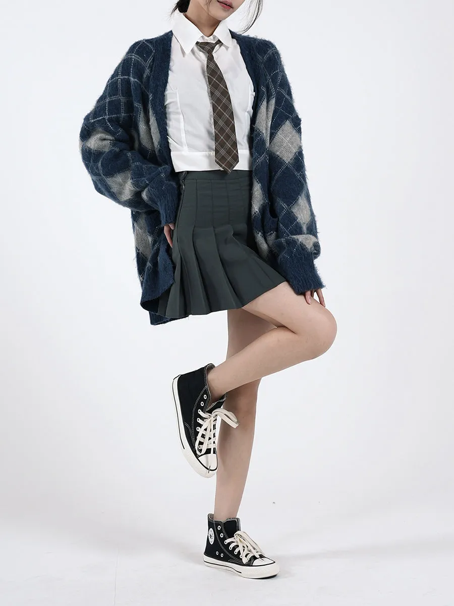 Oversized Knitted Sweater Cardigan