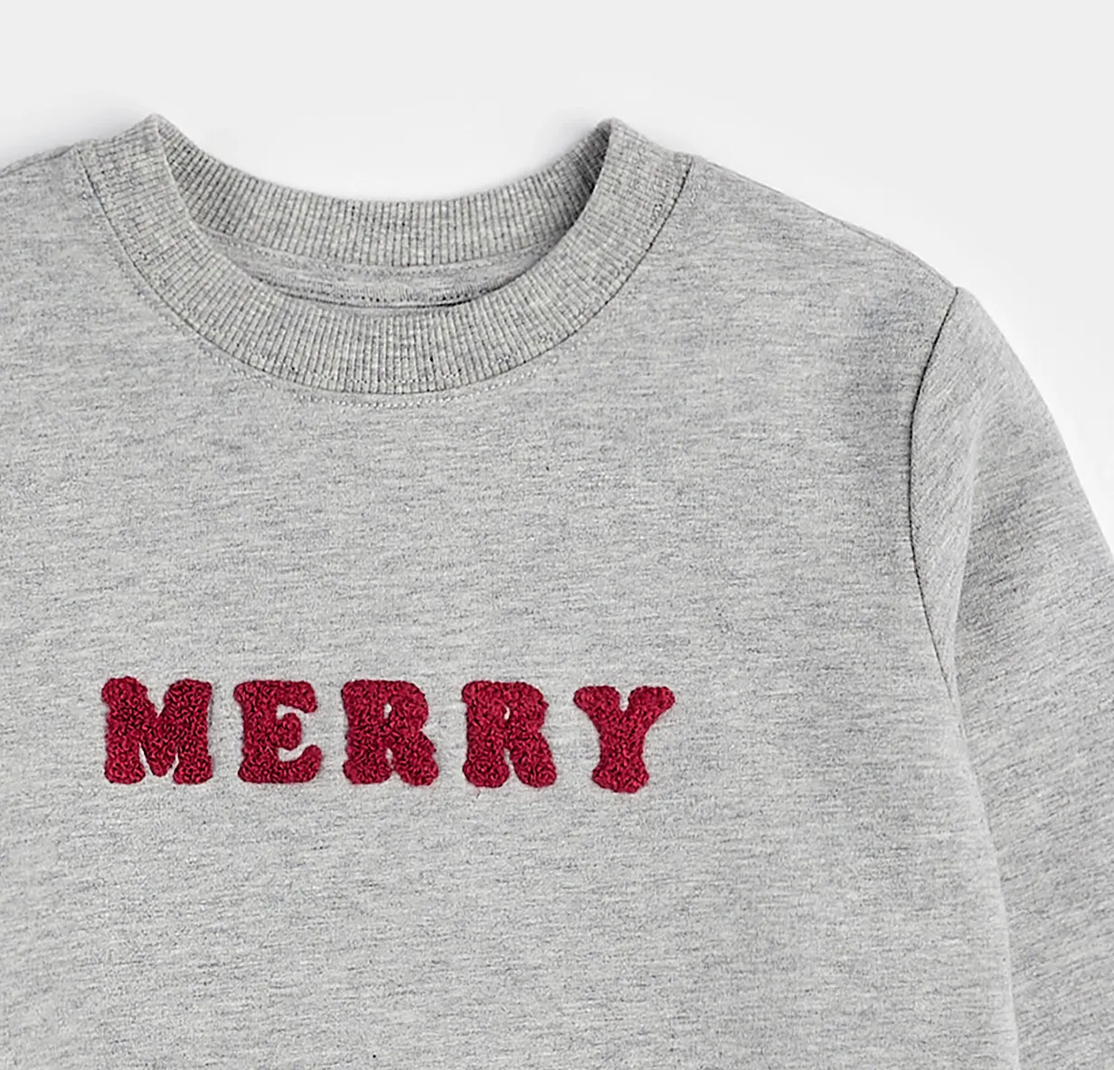 Petit Lem - Merry Sweatshirt in Heather Grey