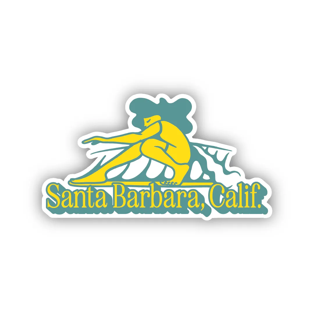 Santa Barbara Knee High Sticker