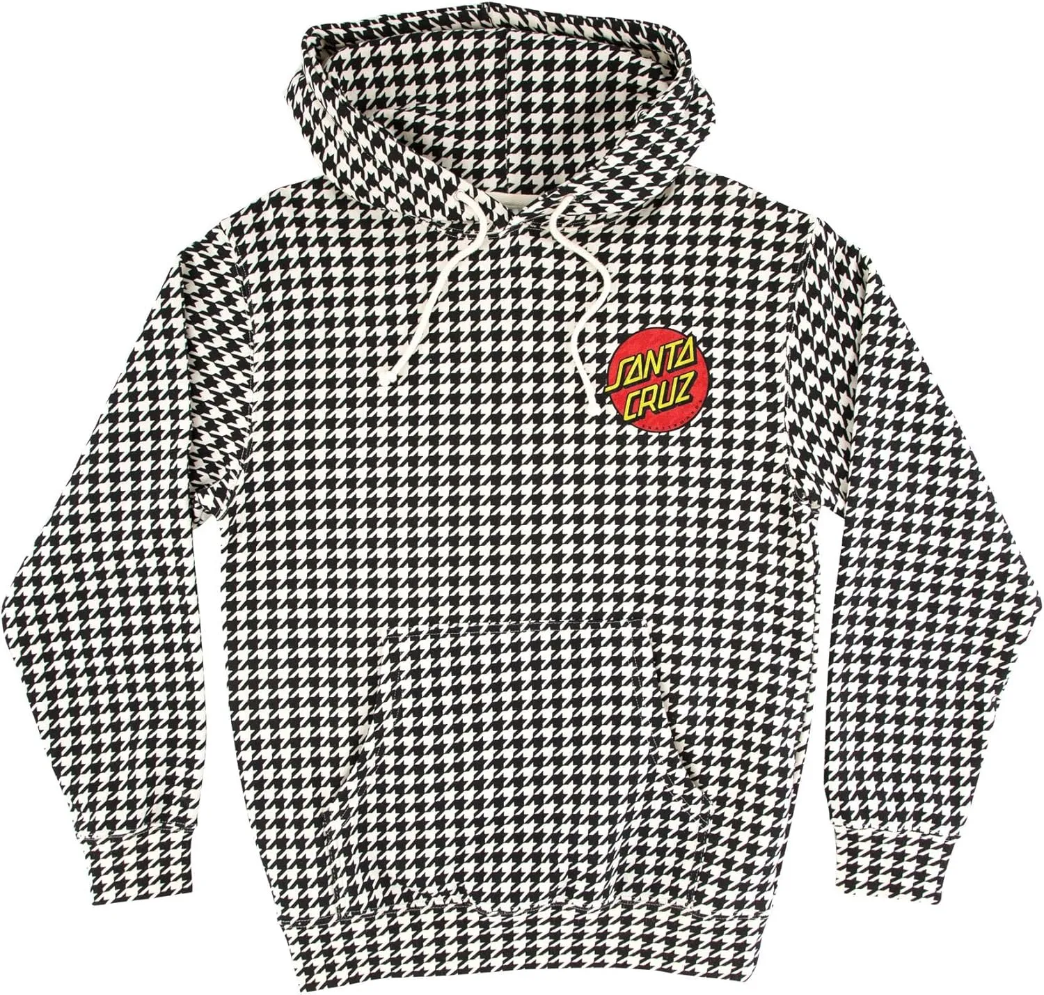 SANTA CRUZ Men's Pullover Hooded Sweatshirt Classic Dot Skate Sweatshirt