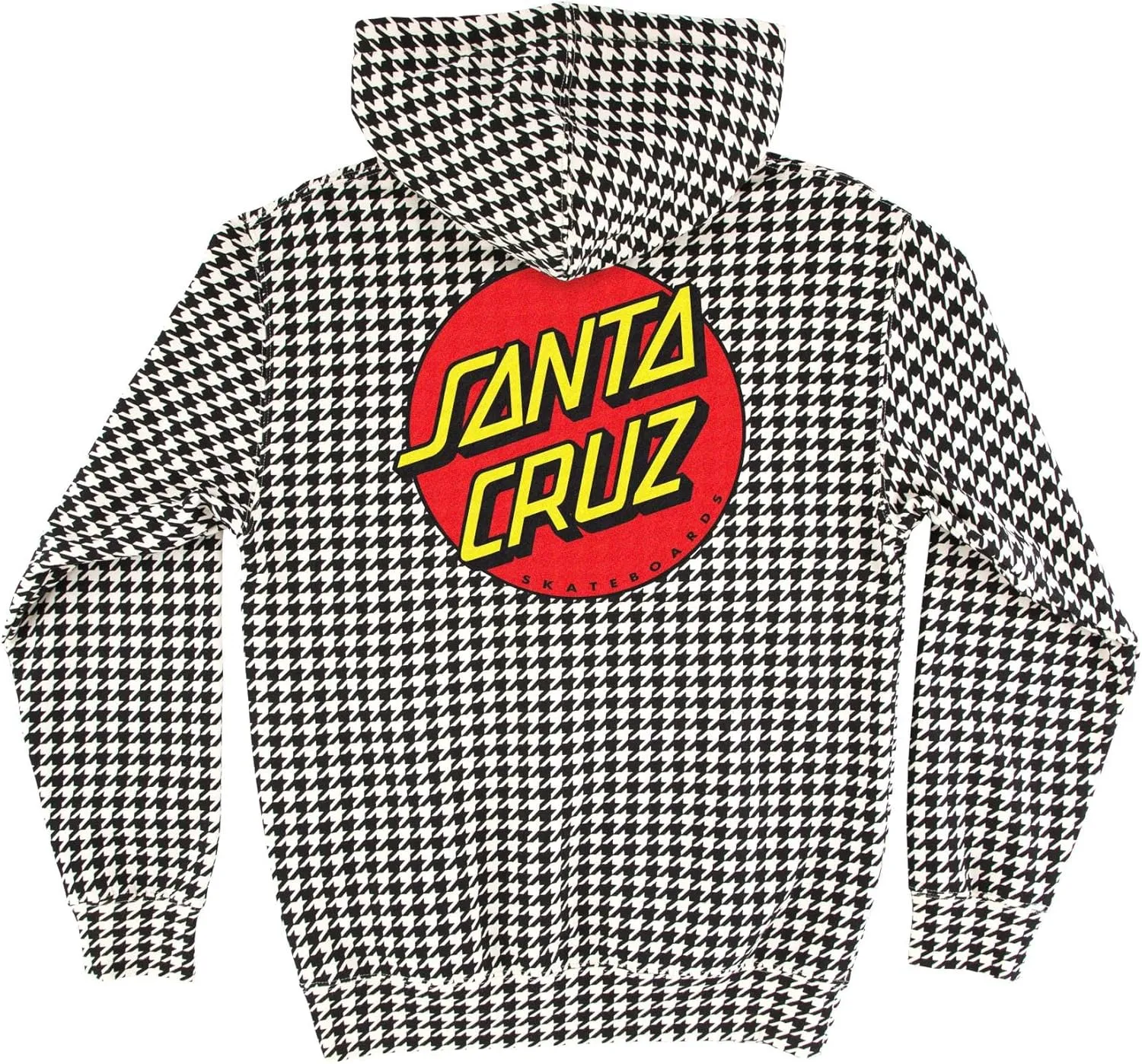 SANTA CRUZ Men's Pullover Hooded Sweatshirt Classic Dot Skate Sweatshirt