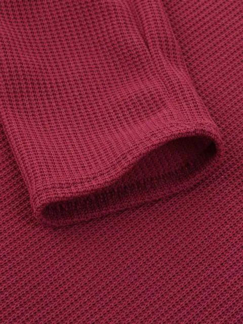 Solid Ribbed V-Neck Lightweight Sweaters