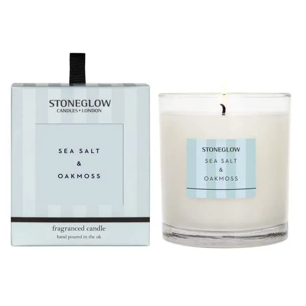 Stoneglow Sea Salt and Oak Moss Scented Candle