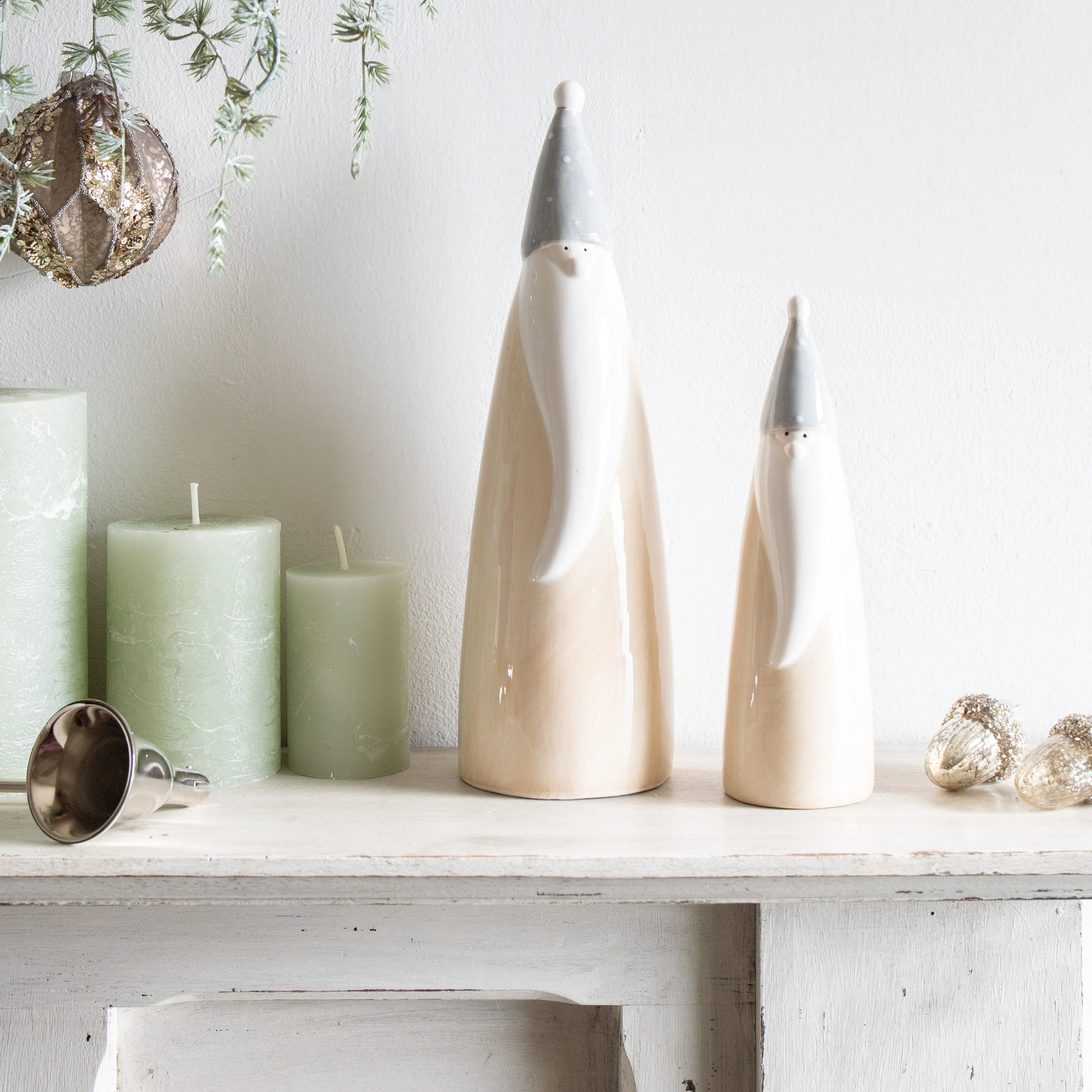 Tall Beige Ceramic Gonk - 3 sizes