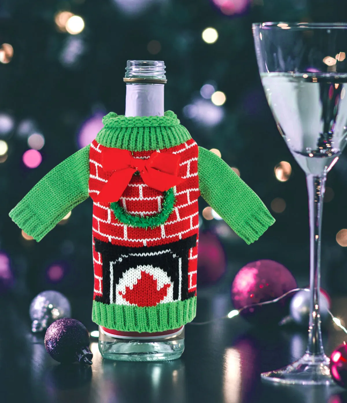 Uncle Bob's Ugly Knitted Bottle Christmas Sweater- Assorted